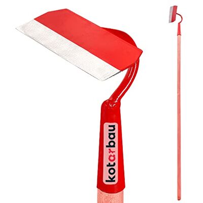 KOTARBAU ® Binette de jardin en métal 185 x 55 mm Forme trapézoïdale Avec manche en bois 131 cm Jardinière Accessoire de jardin pour desserrer, transplanter, désherber, entretien du jardin KOTARBAU ® Binette de jardin en métal 185 x 55 mm Forme trapézoïdale Avec manche en bois 131 cm Jardinière Accessoire de jardin pour desserrer, transplanter, désherber, entretien du jardin