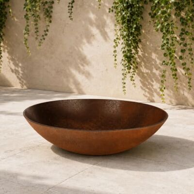 matches21 HOME & HOBBY Bac à plantes résistant aux intempéries pour l'extérieur de 35 cm – Aspect rouille comme bac à fleurs – Coupe décorative matches21 HOME & HOBBY Bac à plantes résistant aux intempéries pour l'extérieur de 35 cm – Aspect rouille comme bac à fleurs – Coupe décorative
