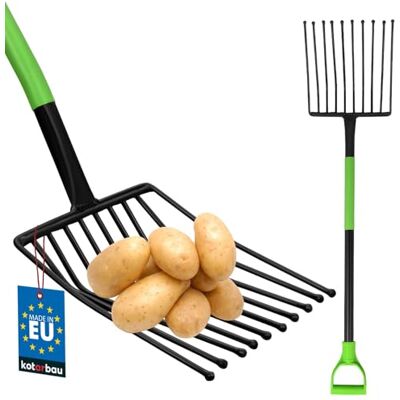 KOTARBAU ® Heuforke Fourchette à pommes de terre 10 dents avec manche en métal 120 cm KOTARBAU ® Heuforke Fourchette à pommes de terre 10 dents avec manche en métal 120 cm