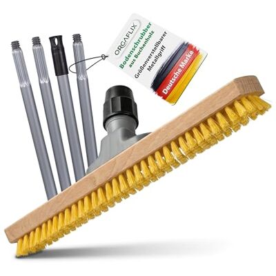 ORGAFLIX Balai professionnel avec manche de 40 cm, poils résistants à la chaleur jusqu'à 90 °C, pour un nettoyage efficace dans la maison, la terrasse, le balcon et le jardin, ORGAFLIX Balai professionnel avec manche de 40 cm, poils résistants à la chaleur jusqu'à 90 °C, pour un nettoyage efficace dans la maison, la terrasse, le balcon et le jardin,
