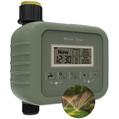MMOBIEL Programmateur Arrosage Jardin par – Minuterie d'Irrigation avec 9 Programmes, Modes Manuel & Auto, Grand Écran LCD, Capteur Pluie, Verrouillage Enfant – Sans WiFi/Appli – Facile à Installer MMOBIEL Programmateur Arrosage Jardin par – Minuterie d'Irrigation avec 9 Programmes, Modes Manuel & Auto, Grand Écran LCD, Capteur Pluie, Verrouillage Enfant – Sans WiFi/Appli – Facile à Installer