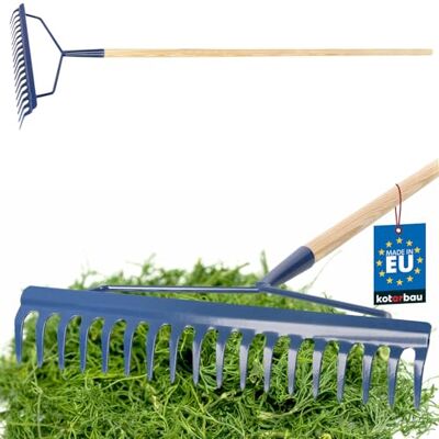 KOTARBAU ® Rateau à Feuilles Renforcé Rateau Jardin Acier 49 cm Bleu Marine avec Manche Bois 166 cm 18 Dents Balai a Gazon Outil Jardinage pour Entretien Pelouse Ramasse Feuille KOTARBAU ® Rateau à Feuilles Renforcé Rateau Jardin Acier 49 cm Bleu Marine avec Manche Bois 166 cm 18 Dents Balai a Gazon Outil Jardinage pour Entretien Pelouse Ramasse Feuille