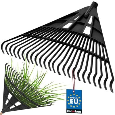 KOTARBAU ® Rateau à Feuilles Plastique 61 cm Noir sans Manche Râteau Jardin Balai à Gazon Ramasse Feuilles Léger Résistant Entretien Jardin KOTARBAU ® Rateau à Feuilles Plastique 61 cm Noir sans Manche Râteau Jardin Balai à Gazon Ramasse Feuilles Léger Résistant Entretien Jardin