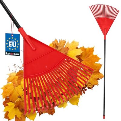 KOTARBAU ® Rateau À Feuilles Plastique 48 cm avec Manche en Aluminium Extra-Click Rateau Jardin Ramasse Feuilles Léger Rouge & Noir Ergonomique KOTARBAU ® Rateau À Feuilles Plastique 48 cm avec Manche en Aluminium Extra-Click Rateau Jardin Ramasse Feuilles Léger Rouge & Noir Ergonomique