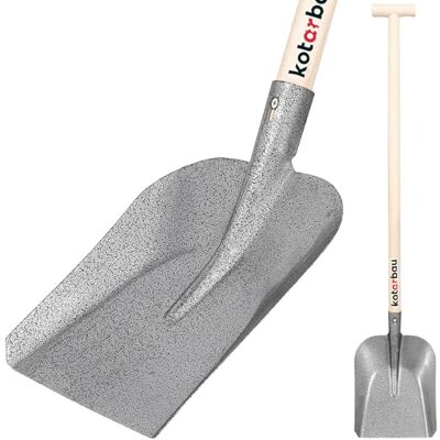 KOTARBAU Pelle de jardin robuste 285 x 230 mm pour manche de 38 mm de diamètre Pelle en acier pour ramasser les matériaux en vrac avec manche en bois KOTARBAU Pelle de jardin robuste 285 x 230 mm pour manche de 38 mm de diamètre Pelle en acier pour ramasser les matériaux en vrac avec manche en bois