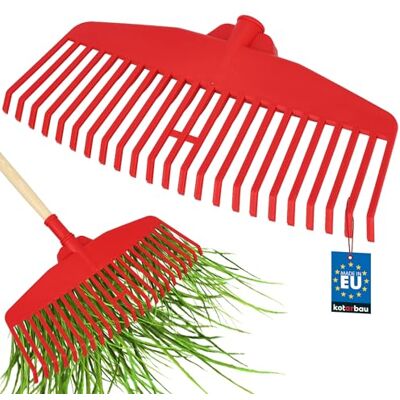 KOTARBAU ® Rateau À Feuilles Plastique 48 cm Rouge Sans Manche Extra-Click Rateau Jardin Ramasse Feuilles Léger Ergonomique KOTARBAU ® Rateau À Feuilles Plastique 48 cm Rouge Sans Manche Extra-Click Rateau Jardin Ramasse Feuilles Léger Ergonomique