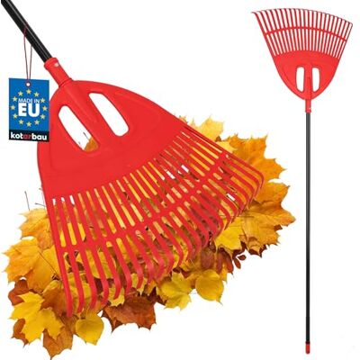 KOTARBAU ® Rateau À Feuilles Plastique 50 cm avec Manche en Aluminium Extra-Click Rateau Jardin Ramasse Feuilles Léger Rouge & Noir Ergonomique KOTARBAU ® Rateau À Feuilles Plastique 50 cm avec Manche en Aluminium Extra-Click Rateau Jardin Ramasse Feuilles Léger Rouge & Noir Ergonomique