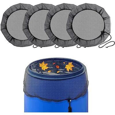Mitening Filet pour Citerne De Pluie, 4 Pièces 95cm Housse pour Tonneau De Pluie avec Cordon De Serrage, Housse pour Tonneaux De Pluie Réglable, Filet De Baril De Pluie pour Poussière, Caduques, Moustique Mitening Filet pour Citerne De Pluie, 4 Pièces 95cm Housse pour Tonneau De Pluie avec Cordon De Serrage, Housse pour Tonneaux De Pluie Réglable, Filet De Baril De Pluie pour Poussière, Caduques, Moustique