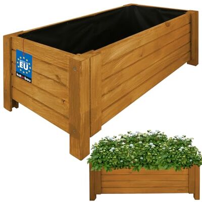 KOTARBAU ® Jardinière Extérieur Bois de Pin Imprégné 79 x 39 x 30 cm Chêne Jardiniere sur Pieds Bac à Fleurs Rectangulaire Grande Capacité avec Toile Anti-Mauvaises Herbes KOTARBAU ® Jardinière Extérieur Bois de Pin Imprégné 79 x 39 x 30 cm Chêne Jardiniere sur Pieds Bac à Fleurs Rectangulaire Grande Capacité avec Toile Anti-Mauvaises Herbes