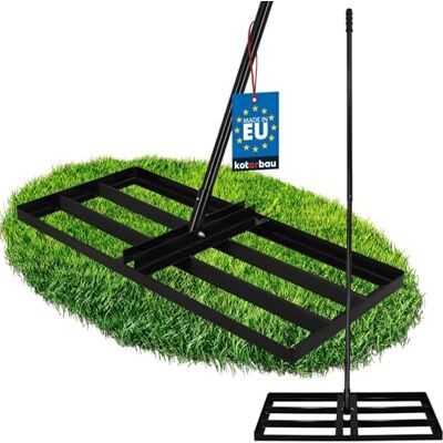 KOTARBAU ® Rateau Nivellement Niveleur Gazon Acier 70x30 cm Noir Râteau Nivellement Pelouse avec Manche 180 cm Outil Jardinage Accessoire Jardin Robuste KOTARBAU ® Rateau Nivellement Niveleur Gazon Acier 70x30 cm Noir Râteau Nivellement Pelouse avec Manche 180 cm Outil Jardinage Accessoire Jardin Robuste