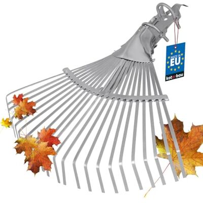 KOTARBAU ® Râteau à Feuilles Réglable Acier 28-40,5 cm Argent Râteau Jardin Balai a Gazon sans Manche Outil Robuste pour Feuilles et Gazon Largeur Réglable KOTARBAU ® Râteau à Feuilles Réglable Acier 28-40,5 cm Argent Râteau Jardin Balai a Gazon sans Manche Outil Robuste pour Feuilles et Gazon Largeur Réglable