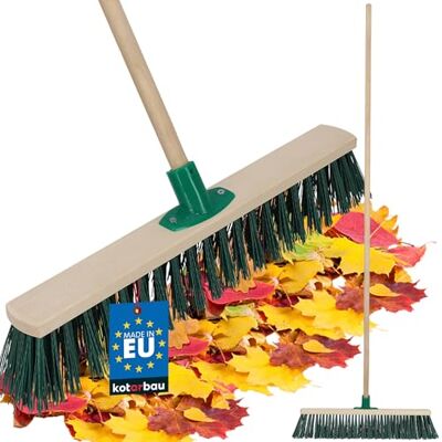 KOTARBAU ® Balai Brosse Bois de Hêtre 50 cm Vert Balai Extérieur Brosse pour Terrasse Poils Durs avec un Manche en Bois KOTARBAU ® Balai Brosse Bois de Hêtre 50 cm Vert Balai Extérieur Brosse pour Terrasse Poils Durs avec un Manche en Bois