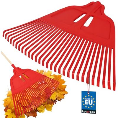 KOTARBAU ® Rateau À Feuilles Plastique 67 cm Rouge Sans Manche Extra-Click Rateau Jardin Ramasse Feuilles Léger Ergonomique KOTARBAU ® Rateau À Feuilles Plastique 67 cm Rouge Sans Manche Extra-Click Rateau Jardin Ramasse Feuilles Léger Ergonomique