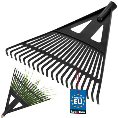 KOTARBAU ® Rateau à Feuilles Plastique 43 cm Noir sans Manche Râteau Jardin Balai à Gazon Ramasse Feuilles Léger Résistant Entretien Jardin KOTARBAU ® Rateau à Feuilles Plastique 43 cm Noir sans Manche Râteau Jardin Balai à Gazon Ramasse Feuilles Léger Résistant Entretien Jardin