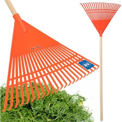 KOTARBAU ® Râteau à feuilles en plastique avec manche orange 400 x 550 mm Grand râteau à feuilles Outil de jardin Râteau à gazon large Râteau en plastique KOTARBAU ® Râteau à feuilles en plastique avec manche orange 400 x 550 mm Grand râteau à feuilles Outil de jardin Râteau à gazon large Râteau en plastique