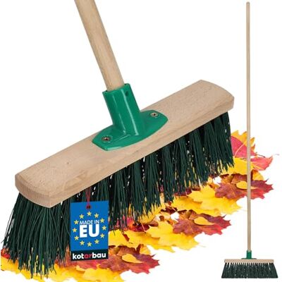 KOTARBAU ® Balai Brosse Bois de Hêtre 30 cm Vert Balai Extérieur Brosse pour Terrasse Poils Durs avec un Manche en Bois KOTARBAU ® Balai Brosse Bois de Hêtre 30 cm Vert Balai Extérieur Brosse pour Terrasse Poils Durs avec un Manche en Bois