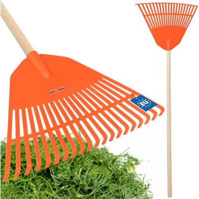 KOTARBAU ® Râteau à feuilles en plastique avec manche orange 300 x 450 mm Grand râteau à feuilles Outil de jardin Râteau à gazon large Râteau en plastique KOTARBAU ® Râteau à feuilles en plastique avec manche orange 300 x 450 mm Grand râteau à feuilles Outil de jardin Râteau à gazon large Râteau en plastique