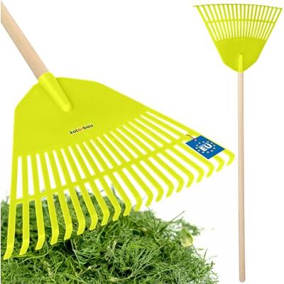 KOTARBAU ® Râteau à feuilles en plastique avec manche vert céladon 300 x 450 mm Grand râteau à feuilles Outil de jardin Râteau à gazon large Râteau en plastique KOTARBAU ® Râteau à feuilles en plastique avec manche vert céladon 300 x 450 mm Grand râteau à feuilles Outil de jardin Râteau à gazon large Râteau en plastique