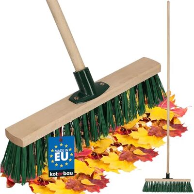 KOTARBAU ® Balai Brosse Bois de Hêtre 40 cm Vert Balai Extérieur Brosse pour Terrasse Poils Durs avec un Manche en Bois KOTARBAU ® Balai Brosse Bois de Hêtre 40 cm Vert Balai Extérieur Brosse pour Terrasse Poils Durs avec un Manche en Bois