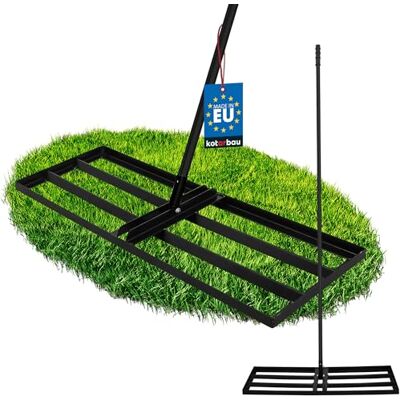 KOTARBAU ® Rateau Nivellement Niveleur Gazon Acier 90x30 cm Noir Râteau Nivellement Pelouse avec Manche 175 cm Outil Jardinage Accessoire Jardin Robuste KOTARBAU ® Rateau Nivellement Niveleur Gazon Acier 90x30 cm Noir Râteau Nivellement Pelouse avec Manche 175 cm Outil Jardinage Accessoire Jardin Robuste