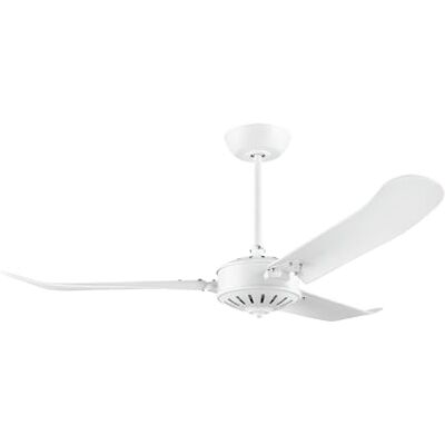 EGLO Hoi An Ventilateur de plafond à 3 pales en bois stratifié avec moteur à courant alternatif et télécommande Blanc mat Diamètre 137 cm EGLO Hoi An Ventilateur de plafond à 3 pales en bois stratifié avec moteur à courant alternatif et télécommande Blanc mat Diamètre 137 cm