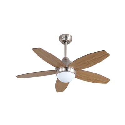 Bastilipo Bali Nickel Ventilateur de plafond avec télécommande et pelles réversibles Bastilipo Bali Nickel Ventilateur de plafond avec télécommande et pelles réversibles