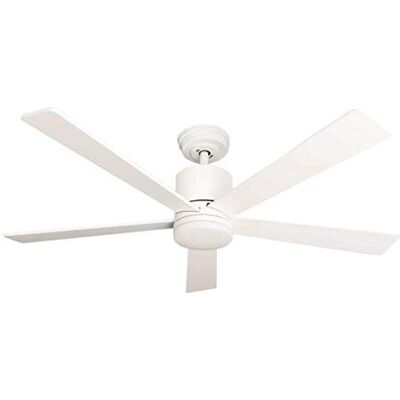 Pepeo Tibu Ventilateur de plafond à économie d'énergie avec LED Blanc 132 cm Pepeo Tibu Ventilateur de plafond à économie d'énergie avec LED Blanc 132 cm