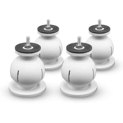 ERRECOM Mini Steady, support de plancher réglable pour unités extérieures climatiseurs et pompes à chaleur, RAL 9016 blanc, lot de 4 supports ERRECOM Mini Steady, support de plancher réglable pour unités extérieures climatiseurs et pompes à chaleur, RAL 9016 blanc, lot de 4 supports