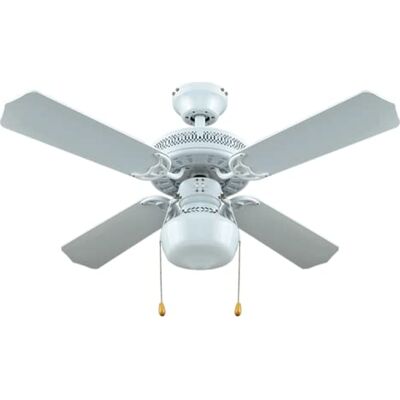Bastilipo Nerja Ventilateur de plafond avec lumière E27, 50 W, blanc, 105 x 42 cm, efficacité énergétique G Bastilipo Nerja Ventilateur de plafond avec lumière E27, 50 W, blanc, 105 x 42 cm, efficacité énergétique G
