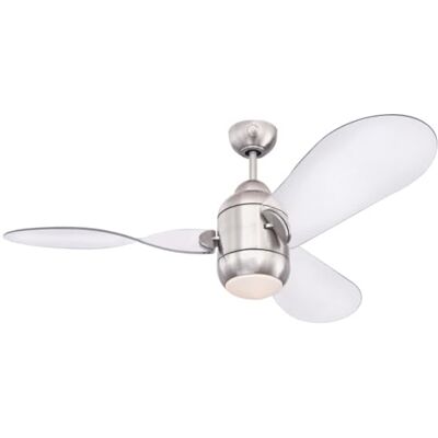 Westinghouse Lighting Josef Ventilateur de plafond à LED moderne avec éclairage et télécommande 122 cm Westinghouse Lighting Josef Ventilateur de plafond à LED moderne avec éclairage et télécommande 122 cm