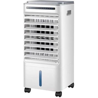 GWFBLID Air Rafraichisseur d’Air 5L 3en1,3 Vitesses 3 Modes 60° Oscillation Minuterie 7h Climatiseur Mobile sans Évacuation Silencieux sans Conduit Ventilateur Refroidisseur d'air pour Maison Bureau GWFBLID Air Rafraichisseur d’Air 5L 3en1,3 Vitesses 3 Modes 60° Oscillation Minuterie 7h Climatiseur Mobile sans Évacuation Silencieux sans Conduit Ventilateur Refroidisseur d'air pour Maison Bureau