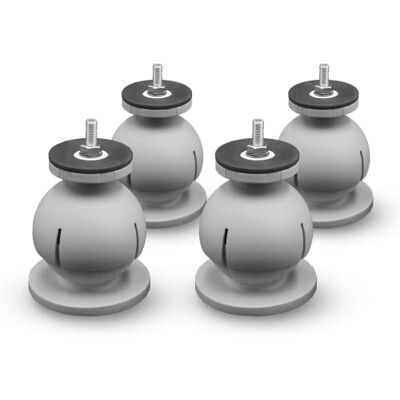 ERRECOM Mini Steady, support de plancher réglable pour unités extérieures climatiseurs et pompes à chaleur, RAL 9018 gris, lot de 4 supports ERRECOM Mini Steady, support de plancher réglable pour unités extérieures climatiseurs et pompes à chaleur, RAL 9018 gris, lot de 4 supports