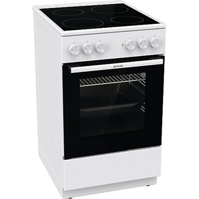 Gorenje GEC5A 21 WG Cuisinière électrique avec Plaque de Cuisson vitrocéramique / 50 cm / 74 litres/PerfectGrill/Mode Pizza 300 °C/AquaClean/Blanc Gorenje GEC5A 21 WG Cuisinière électrique avec Plaque de Cuisson vitrocéramique / 50 cm / 74 litres/PerfectGrill/Mode Pizza 300 °C/AquaClean/Blanc