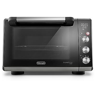 DeLonghi Sfornatutto Chef DO34326, Four électrique ventilé, 6 fonctions de cuisson, fonction friteuse à air, écran LCD, minuterie 120', lécarde, grille et panier inclus, capacité 34L, 2000 W, noir DeLonghi Sfornatutto Chef DO34326, Four électrique ventilé, 6 fonctions de cuisson, fonction friteuse à air, écran LCD, minuterie 120', lécarde, grille et panier inclus, capacité 34L, 2000 W, noir