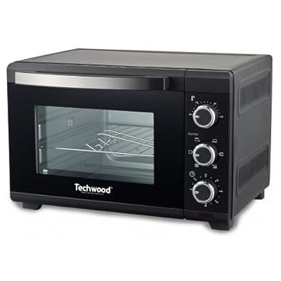 Four Électrique Techwood - 26L, Noir - Appareil Compact de Cuisine Four Électrique Techwood - 26L, Noir - Appareil Compact de Cuisine