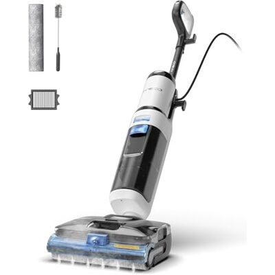 Tineco Floor ONE S6 Stretch Steam Aspirateur eau et poussière, 160 °C, design anti-enchevêtrement, auto-nettoyage FlashDry, nettoyeur vapeur avec câble pour les taches et les joints séchés Tineco Floor ONE S6 Stretch Steam Aspirateur eau et poussière, 160 °C, design anti-enchevêtrement, auto-nettoyage FlashDry, nettoyeur vapeur avec câble pour les taches et les joints séchés