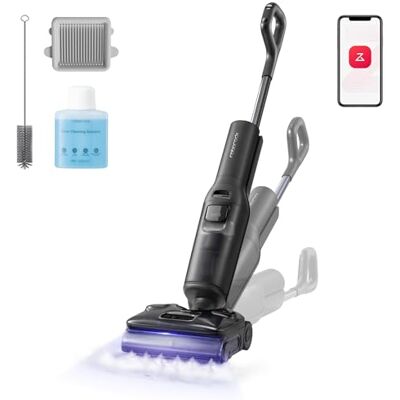 roborock F25 Ultra Nettoyeur Vapeur Sans Fil, Aspirateur Laveur à Vapeur Vapeur à 180 °C, Eau Chaude à 86 °C, Séchage en 5 min à 90 °C, Plat à 180°, 22 kPa, Roues Assistées par IA, Contrôle via App roborock F25 Ultra Nettoyeur Vapeur Sans Fil, Aspirateur Laveur à Vapeur Vapeur à 180 °C, Eau Chaude à 86 °C, Séchage en 5 min à 90 °C, Plat à 180°, 22 kPa, Roues Assistées par IA, Contrôle via App