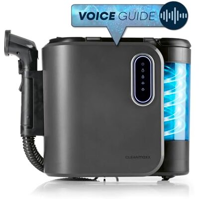 CLEANmaxx Nettoyeur de coussins et tapis Pro Steam 3 en 1 : nettoyant pour coussins, spot-cleer, aspirateur de lavage Nettoyeur de taches avec technologie eau chaude et vapeur pour tapis, voiture, CLEANmaxx Nettoyeur de coussins et tapis Pro Steam 3 en 1 : nettoyant pour coussins, spot-cleer, aspirateur de lavage Nettoyeur de taches avec technologie eau chaude et vapeur pour tapis, voiture,