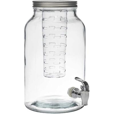 COOK CONCEPT , KA0495, Fontaine en verre coloré 5L pour boissons et apéritifs, idéale pour cocktails, bières et jus Parfaite pour vos fêtes et événements 5L COOK CONCEPT , KA0495, Fontaine en verre coloré 5L pour boissons et apéritifs, idéale pour cocktails, bières et jus Parfaite pour vos fêtes et événements 5L