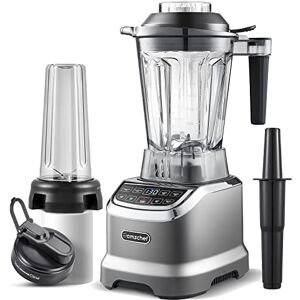 AMZCHEF Mixeur 2 en 1 haute performance avec récipients de 1850 ml et 600 ml pour deux modes de mixage Blender 2000 W avec pilon et 6 lames professionnelles 22000 tours – Gris mat AMZCHEF Mixeur 2 en 1 haute performance avec récipients de 1850 ml et 600 ml pour deux modes de mixage Blender 2000 W avec pilon et 6 lames professionnelles 22000 tours – Gris mat