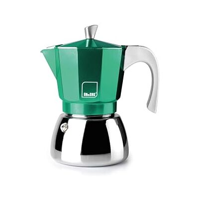 Cafetière expresso Ibili Elba Verte - 6 tasses - Prise EU Cafetière expresso Ibili Elba Verte - 6 tasses - Prise EU