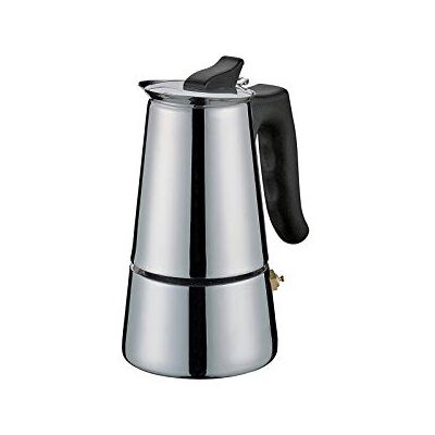 Cilio ADRIANA Cafetière en acier inoxydable pour induction - 2 tasses Cilio ADRIANA Cafetière en acier inoxydable pour induction - 2 tasses