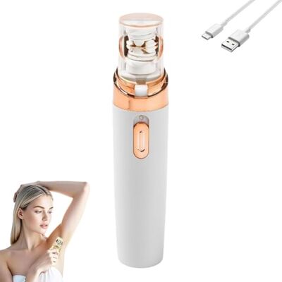oihgerg Soft Skin Pro Épilateur facial rechargeable portable pour visage, mains, jambes, lavable (blanc) oihgerg Soft Skin Pro Épilateur facial rechargeable portable pour visage, mains, jambes, lavable (blanc)