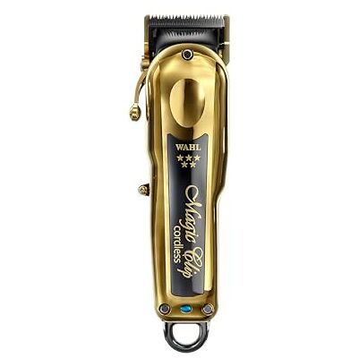 Wahl Gold Cordless Magic Clip Tondeuse à cheveux pour un fading intense Outil de blending ultime pour tous les types de cheveux Wahl Gold Cordless Magic Clip Tondeuse à cheveux pour un fading intense Outil de blending ultime pour tous les types de cheveux