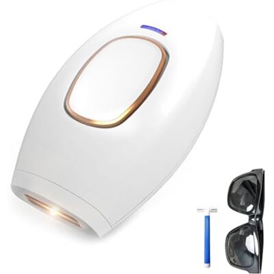 CHENRI PureGlow Hair Removal, épilateur à lumière pulsée IPL, appareil d'épilation permanente avec 5 niveaux d'énergie, indolore IPL épilateur pour visage, jambes et corps (blanc) CHENRI PureGlow Hair Removal, épilateur à lumière pulsée IPL, appareil d'épilation permanente avec 5 niveaux d'énergie, indolore IPL épilateur pour visage, jambes et corps (blanc)