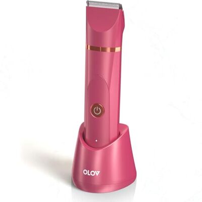 OLOV Tondeuse de bikini pour femme – Tondeuse électrique pour poils corporels, épilateur de visage, tête de lame en céramique remplaçable et station de recharge USB – Rasoir d'hygiène étanche OLOV Tondeuse de bikini pour femme – Tondeuse électrique pour poils corporels, épilateur de visage, tête de lame en céramique remplaçable et station de recharge USB – Rasoir d'hygiène étanche
