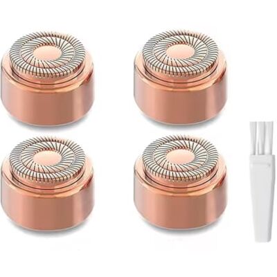 Panlouting Lot de 4 têtes de rasoir de rechange pour épilateur Flawless 3ème génération Double lames de rechange Halo pour Finishing Touch Flawless – Or rose Panlouting Lot de 4 têtes de rasoir de rechange pour épilateur Flawless 3ème génération Double lames de rechange Halo pour Finishing Touch Flawless – Or rose