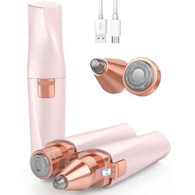 IFANZETECH Tondeuse à Sourcils & Rasoir Visage Femme: 2 en 1 Rasoir Électrique Epilateur Visage Femme Rechargeable avec Lumière LED, Doux et Indolore pour Sourcils/Lèvres/Joues/Menton, Portable(Rose) IFANZETECH Tondeuse à Sourcils & Rasoir Visage Femme: 2 en 1 Rasoir Électrique Epilateur Visage Femme Rechargeable avec Lumière LED, Doux et Indolore pour Sourcils/Lèvres/Joues/Menton, Portable(Rose)
