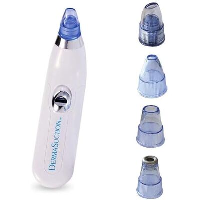 Mediashop Derma Suction Vakuum Hautreiniger Gesichts-Reinigung Poren-Reiniger inkl. 4 Reinigungsaufsätze mit Saugkraft porentief reine Haut Das Original aus dem TV, Weiß, 1 Stück (1er Pack) Mediashop Derma Suction Vakuum Hautreiniger Gesichts-Reinigung Poren-Reiniger inkl. 4 Reinigungsaufsätze mit Saugkraft porentief reine Haut Das Original aus dem TV, Weiß, 1 Stück (1er Pack)