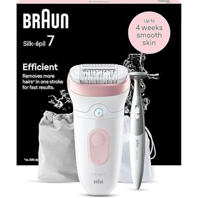 Braun Silk-épil 7 Épilateur femme/épilateur longue durée avec tondeuse bikini (tondeuse intime) 7-210 Blanc/rose flamant rose Braun Silk-épil 7 Épilateur femme/épilateur longue durée avec tondeuse bikini (tondeuse intime) 7-210 Blanc/rose flamant rose